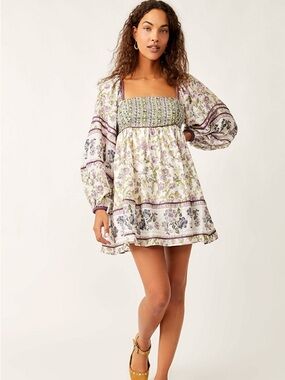 Free People Endless Afternoon Boho Mini Dress